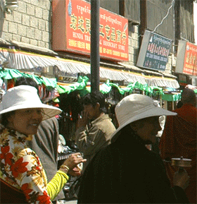 Tibetan People in Barhor Street